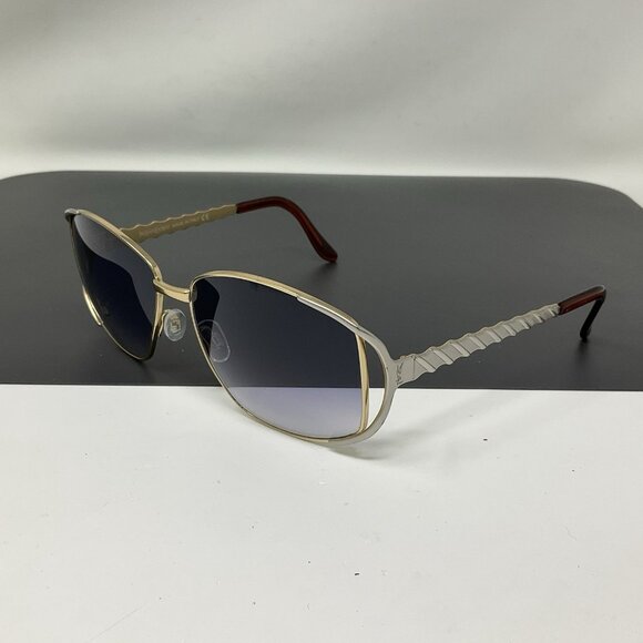 Yves Saint Laurent Vintage Gradient Sunglasses YSL 6056 y116 Gold & Silver main image 13